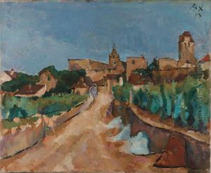 Deutsch:Strasse nach Durnstein by Anton Faistauer