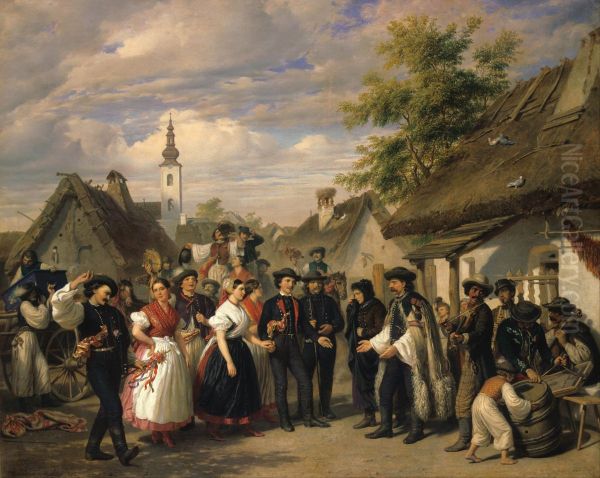 The Arrival of the BrideMagyar:A menyasszony erkezese(Magyar Nemzeti Galeria) - view 1
