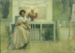 After the prom by Carl Larsson
