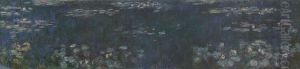 The Water Lilies - Green Reflections by Claude Oscar Monet