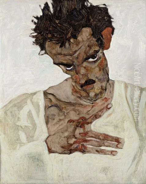 Self-Portrait with Lowered Head - view 1