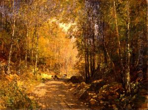 Deutsch:Waldstrasse bei Scharfling Deutsch:Waldstrasse bei Scharfling