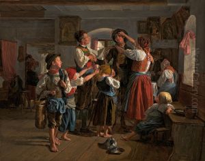 The Conscript's Farewell by Ferdinand Georg Waldmuller