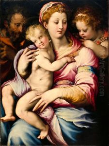 Holy Family with Saint John the Baptist by Francesco Salviati