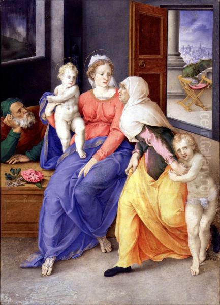 Holy Family with Santa Isabel and San Juanito - view 1