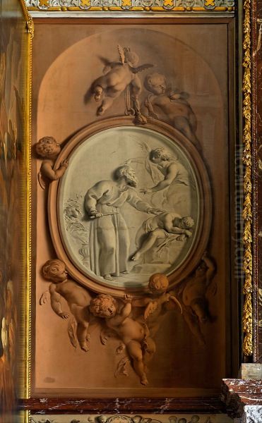 Abraham sacrificing his son Isaac - view 1