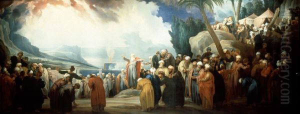 Moses elects the Council of Seventy Elders - view 1