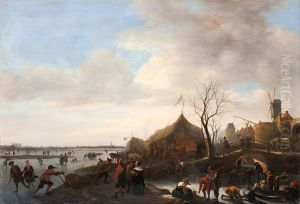 Winter scene by Jan Steen