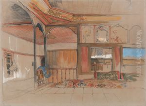 Interior of an Eastern House by John Frederick Lewis