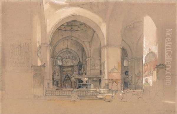 Interior of the Great Mosque, (Ulucami) Bursa, Turkey - view 1