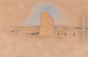Temple of Edfou, Upper Egypt by John Frederick Lewis