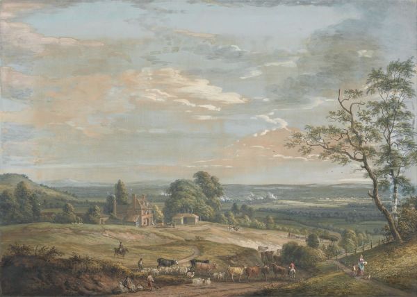 A Distant View of Maidstone, from Lower Bell Inn, Boxley Hill - view 1