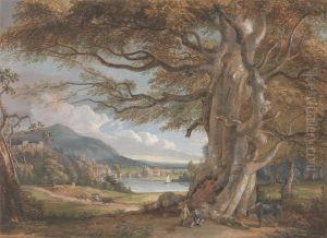 Bridgenorth, Shropshire by Paul Sandby