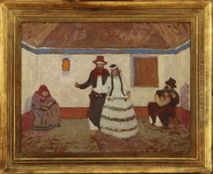 Baile en el rancho by Pedro Figari