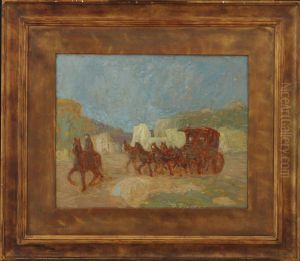 Una diligencia by Pedro Figari