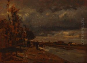 Deutsch:Kanal in Holland by Tina Blau