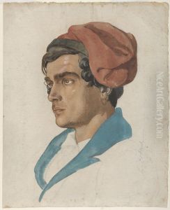 Head Study of a Fisherman from Capri by Lorenz Frolich