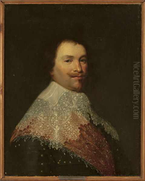 Portrait of a man in a lace collar. - view 1