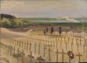 The Cemetery, Etaples, 1919 by John Lavery