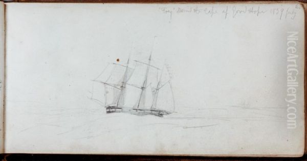 "Tory" round the Cape of Good Hope, 1839, July - view 1