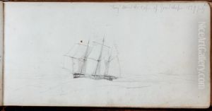"Tory" round the Cape of Good Hope, 1839, July by Charles Heaphy