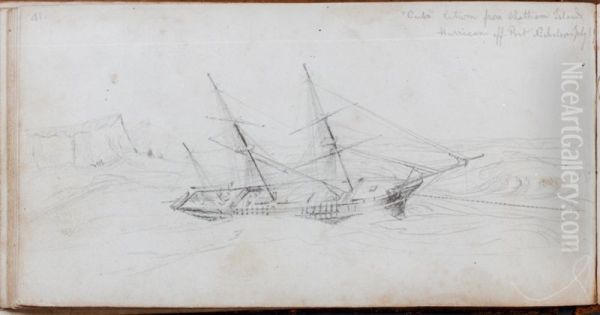 "Cuba" Return from Chatham Islands Hurricane off Port Nicholson July '39 - view 1