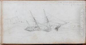 "Cuba" Return from Chatham Islands Hurricane off Port Nicholson July '39 by Charles Heaphy