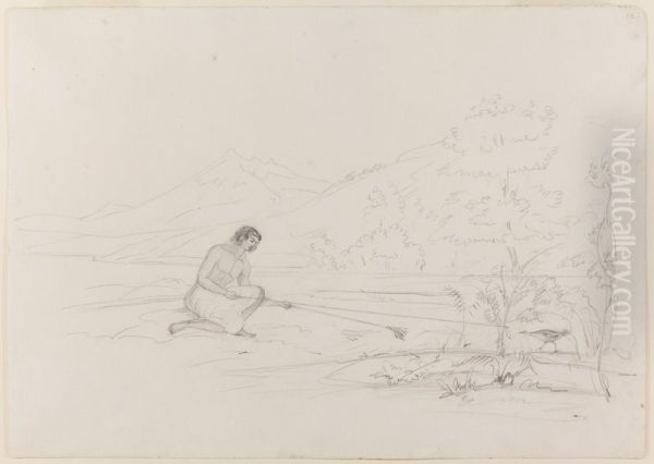 [Maori snaring bird] - view 1