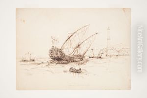 Cutting out the Genoese Galley by Charles Heaphy