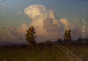 Landscape with pines Landscape with pines