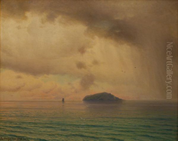Rainy day in Sevan - view 1