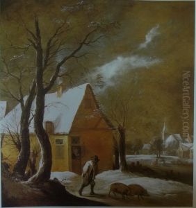 Winter Landscape by David Teniers the Younger