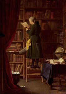 In the library by Georg Reimer