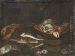 Still life. fishes by Abraham Van Beijeren
