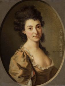 Portrait of a lady by Joseph Friedrich August Darbes