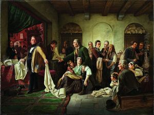 The Silesian Weavers by Karl Hubner