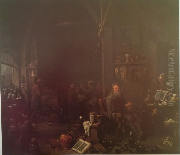 The Alchemist in his Laboratory - view 1