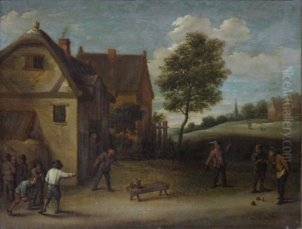 Playing skittles - view 1