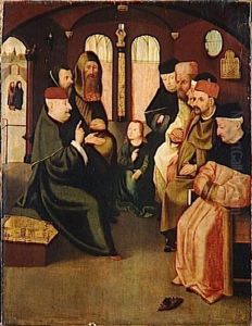 The Child Jesus in the Temple.[1]The Twelve-year-old Jesus in the Temple.[2] by Hieronymous Bosch