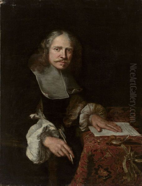 Portrait of a man writing a letter - view 1