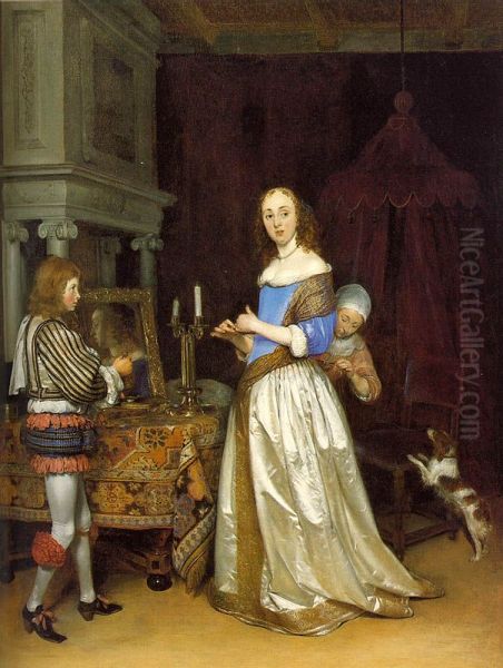 Lady at Her Toilette - view 1