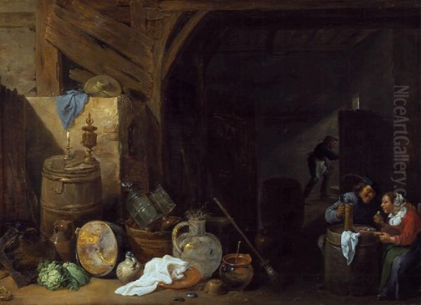 Meal in the Barn - view 1