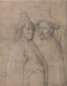 Two Orientals in a landscape