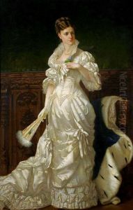 Portrait of Jozefina Amszynska nee Guzowska. Portrait of Jozefina Amszynska nee Guzowska.
