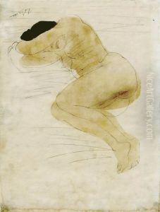 Reclining woman. by Auguste Rodin
