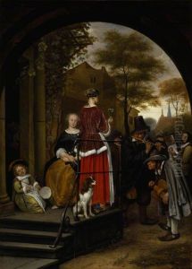 Musicien ambulants by Jan Steen