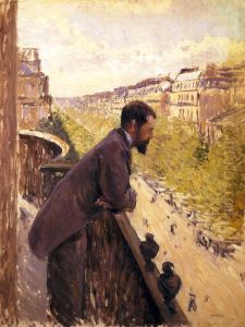 L'Homme au balcon by Gustave Caillebotte