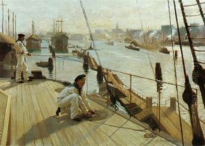 Fran Kopenhamns redd II. by Albert Edelfelt