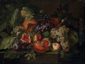 Natura Morta Con Melograno by Michelangelo Cerqouzzi