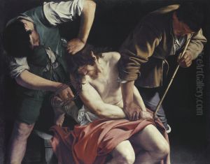 Christ being crowned with thorns by Orazio Gentileschi